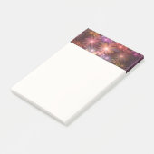 Bloembed van bloemen Kleurrijke Glanzende Abstract Post-it® Notes (Schuin)