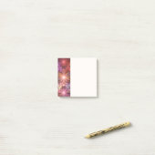Bloembed van bloemen Kleurrijke Glanzende Abstract Post-it® Notes (Op bureau)