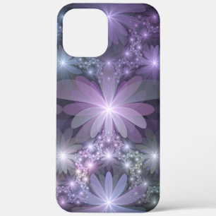 Bloembed van bloemen trendy glanzende abstracte fr Case-Mate iPhone case