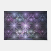 Bloembed van bloemen trendy glanzende abstracte fr deurmat (Voorkant)