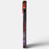 Bloembed van kleurrijke abstracte fractal kunst na Case-Mate iPhone case (Achterkant / Links)