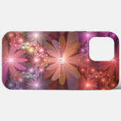 Bloembed van kleurrijke abstracte fractal kunst na Case-Mate iPhone case (Achterkant (horizontaal))