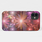 Bloembed van kleurrijke glanzende abstracte fracta Case-Mate iPhone case (Achterkant (horizontaal))