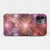 Bloembed van kleurrijke glanzende abstracte fracta Case-Mate iPhone case (Achterkant (horizontaal))