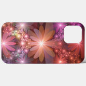 Bloembed van kleurrijke glanzende abstracte fracta Case-Mate iPhone case (Achterkant (horizontaal))