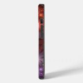 Bloembed van kleurrijke glanzende abstracte fracta Case-Mate iPhone case (Achterkant / Links)