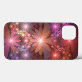 Bloembed van kleurrijke glanzende abstracte fracta Case-Mate iPhone case (Achterkant (horizontaal))