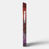 Bloembed van kleurrijke glanzende abstracte fracta Case-Mate iPhone case (Achterkant / Links)