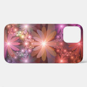 Bloembed van kleurrijke glanzende abstracte fracta Case-Mate iPhone case (Achterkant (horizontaal))