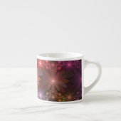 Bloembed van kleurrijke glanzende abstracte fracta espresso kop (Rechts)