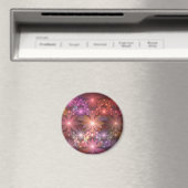 Bloembed van kleurrijke glanzende abstracte fracta magneet (Insitu (Vaatwasser))
