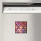 Bloembed van kleurrijke glanzende abstracte fracta magneet (Insitu (Vaatwasser))