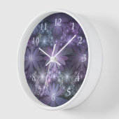 Bloembed van trendy glanzende abstracte fractal ku (Hoek)