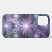 Bloembed van trendy glanzende abstracte fractal ku Case-Mate iPhone case (Achterkant (horizontaal))