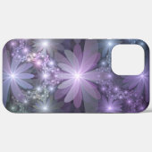 Bloembed van trendy glanzende abstracte fractal ku Case-Mate iPhone case (Achterkant (horizontaal))