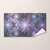 Bloembed van trendy glanzende abstracte fractal ku handdoek (Handdoek)
