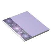Bloembed van trendy glanzende abstracte fractal ku notitieblok (Schuin)