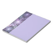 Bloembed van trendy glanzende abstracte fractal ku notitieblok (Linkerzijde)