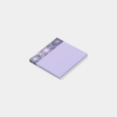 Bloembed van trendy glanzende abstracte fractal ku post-it® notes (Schuin)