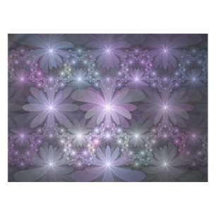 Bloembed van trendy glanzende abstracte fractal ku tafelkleed