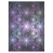 Bloembed van trendy glanzende abstracte fractal ku tafelkleed (Voorkant)