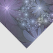 Bloembed van trendy glanzende abstracte fractal ku tissuepapier (Detail)
