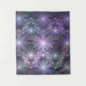 Bloembed van trendy glanzende abstracte fractal ku wandkleed (Voorkant)
