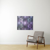 Bloembed van trendy glanzende abstracte fractal ku wandkleed (In Situ (horizontaal))