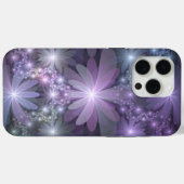 Bloembed van trendy glanzende abstracte fractaleku Case-Mate iPhone case (Achterkant (horizontaal))
