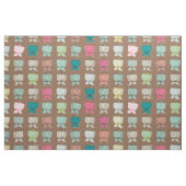 bloembekerbruin stof (Fat Quarter)