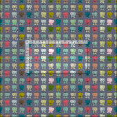 bloembekers amethyst stof (Delen)