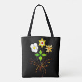 "Bloembezorging" schoudertote Tote Bag (Achterkant)
