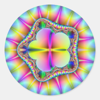 bloemblaadjes2 ronde sticker