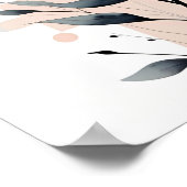 Bloemblaadjes en geometrie poster (Hoek)