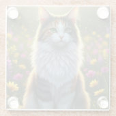 Bloemblaadjes en poten glazen onderzetter (Achterkant)