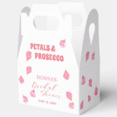 Bloemblaadjes en Prosecco Blush Bruidsdiner Bedankdoosjes (Open)