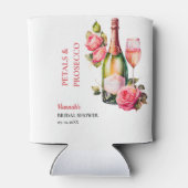 Bloemblaadjes En Prosecco Bruidsdouche Feestje Blikjeskoeler (Achterkant)