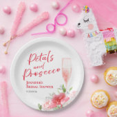 Bloemblaadjes en Prosecco | Bruidsdouche in de Wil Papieren Bordje (Feest)