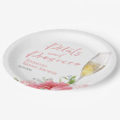 Bloemblaadjes en Prosecco | Bruidsdouche in de Wil Papieren Bordje (Gekanteld)