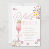 Bloemblaadjes en Prosecco Brunch Vrijgezellenfeest Kaart (Voorkant)