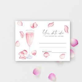 Bloemblaadjes en Prosecco - Datum nacht ideeën \ D Informatiekaartje