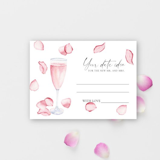 Bloemblaadjes en Prosecco - Datum nacht ideeën \ D Informatiekaartje