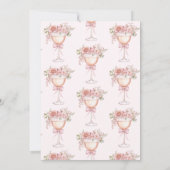 Bloemblaadjes en Prosecco Garden Roos Vrijgezellen Kaart (Achterkant)