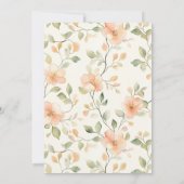 Bloemblaadjes en Prosecco Gold Bottle Vrijgezellen Kaart (Achterkant)