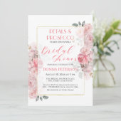 Bloemblaadjes en Prosecco Gold Glitter Vrijgezelle Kaart (Staand voorkant)