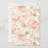 Bloemblaadjes en Prosecco Gold Glitter Vrijgezelle Kaart (Achterkant)