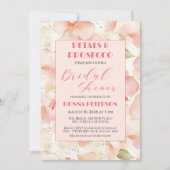 Bloemblaadjes en Prosecco Gold Glitter Vrijgezelle Kaart (Voorkant)