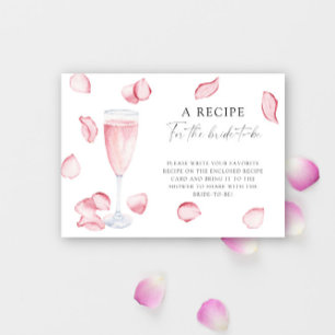 Bloemblaadjes en Prosecco - Recept voor de aanstaa Informatiekaartje
