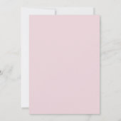 bloemblaadjes en prosecco roze bloemig Vrijgezelle Kaart (Achterkant)