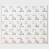 Bloemblaadjes en Prosecco Roze Roze Bruidsmeisjesf Cadeaupapier (Vlak)